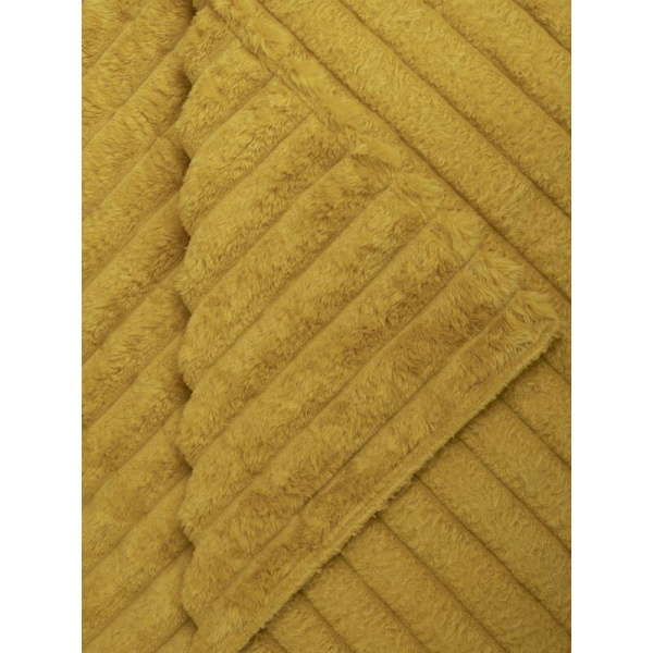 Плед Texrepublic Velvet фланель 200x200 см желтый