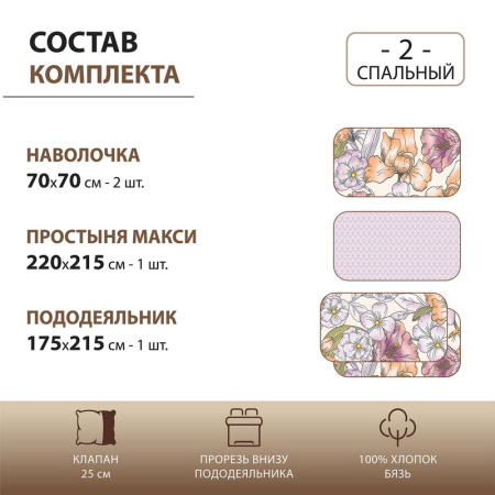 Постельное белье Спал Спалыч Анемоны (2-спальное, бязь) Постельное белье Спал Спалыч Анемоны (2-спальное, бязь)