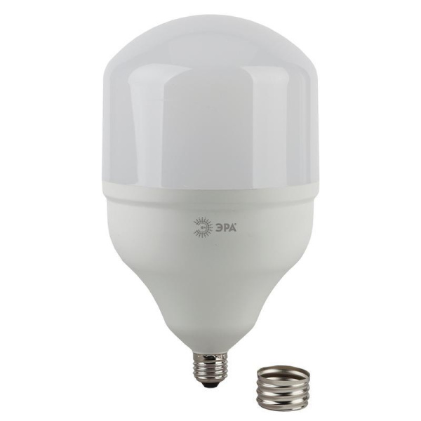 Лампа светодиодная Эра 65Вт E27/E40 цилиндрическая 6500k холодный белый свет
