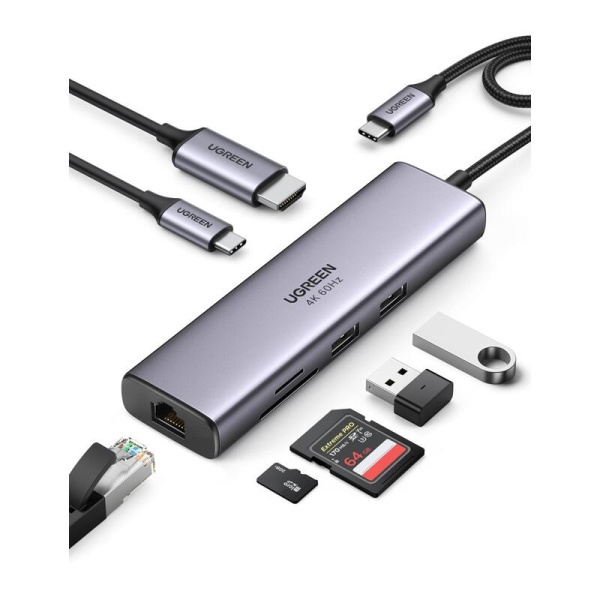 Разветвитель USB Ugreen CM512 (60515)