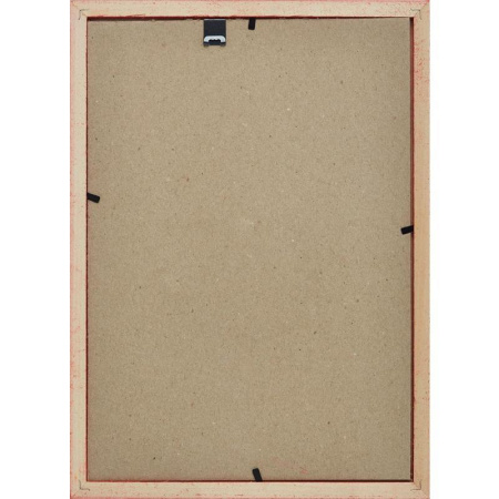 Рамка А4 21х30 см деревянный багет 16 мм красная