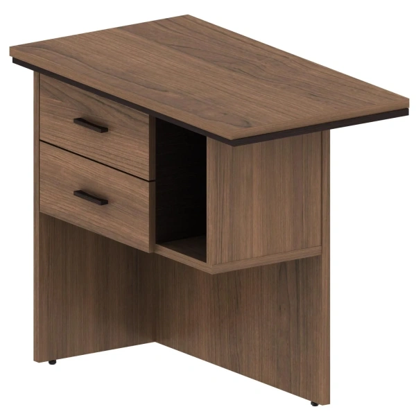 Приставка стола OnTop Ot-12L левая (рэд фокс/венге, 900х500х760 мм)