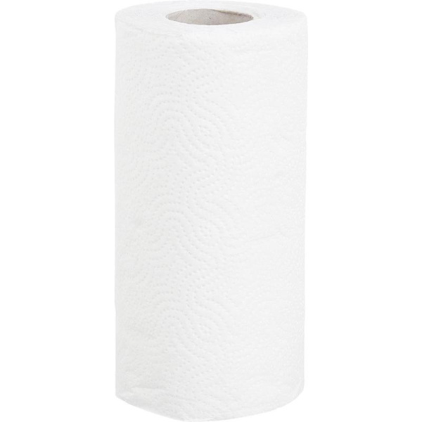 Полотенца бумажные Luscan Economy 2-слойная белые 4 рулона по 12.5 метров