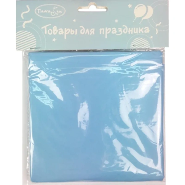 Скатерть одноразовая Патибум Light Blue 183x121 см голубая