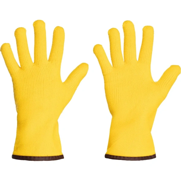 Перчатки рабочие утеплённые Jeta Safety Winter Grip хлопковые с ПВХ покрытием синие/жёлтые (7 класс вязки, размер 8, M, JPW-811)