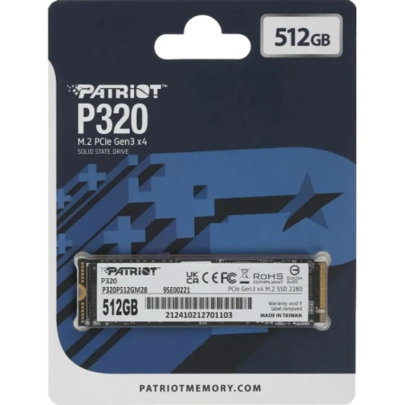 SSD накопитель Patriot Memory P320P512GM28 512 ГБ