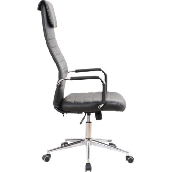 Кресло для руководителя Easy Chair 565 TPU чёрное (экокожа, металл)