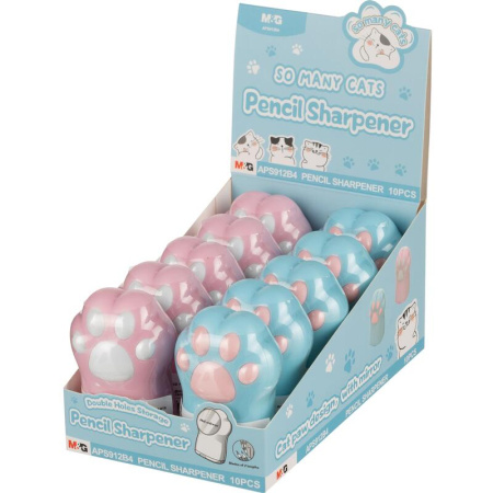 Точилка для карандашей M&G So Many Cats с контейнером пластиковая  (APS912B4)