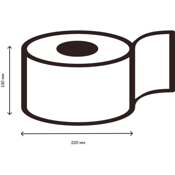 Бумага туалетная в рулонах PROtissue 2-слойная 12 рулонов по 112 метров