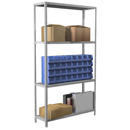 Стеллаж металлический Практик MS (4 полки, 1000x600x1850 мм)