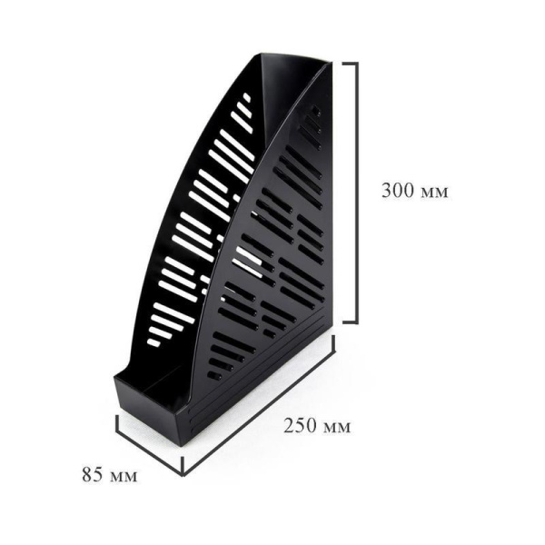 Вертикальный накопитель Attache черный ширина 85 мм