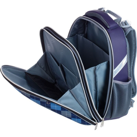 Ранец Комус Класс Basic Собачка синий с двумя отделениями