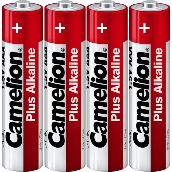 Батарейки Camelion Plus Alkaline мизинчиковые AAA LR03 (4 штуки в  упаковке)