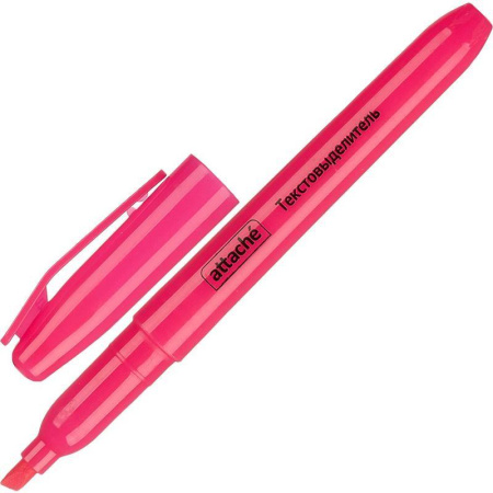 Набор текстовыделителей Attache (толщина линии 1-3.9 мм, 4 цвета: желтый, зеленый, оранжевый, розовый)