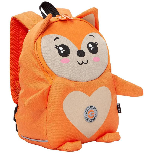Рюкзак дошкольный Grizzly Лисенок оранжевый (RS-375-1)
