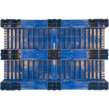 Паллет пластиковый синий 1200x800x150 мм Паллет пластиковый синий 1200x800x150 мм