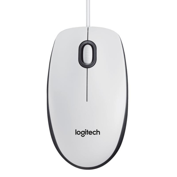 Мышь компьютерная Logitech M100 белая