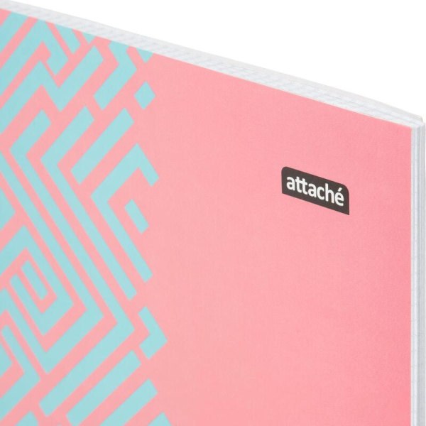 Тетрадь общая Attache Греция А4 60 листов в клетку на спирали (обложка  разноцветная, ВД-лак)