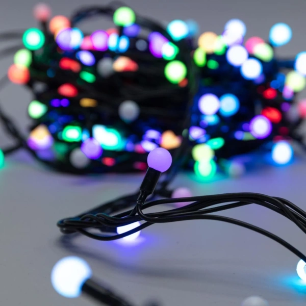 Гирлянда светодиодная уличная Neon-Night Мультишарики Нить RGB свет  200светодиодов (20 м)
