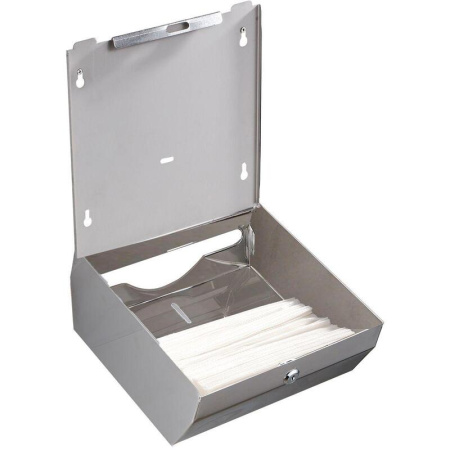 Диспенсер для листовых полотенец Topfort металл серебристый