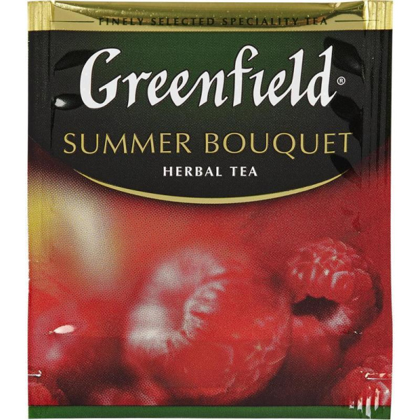 Чай Greenfield Summer Bouquet фруктово-ягодный 100 пакетиков