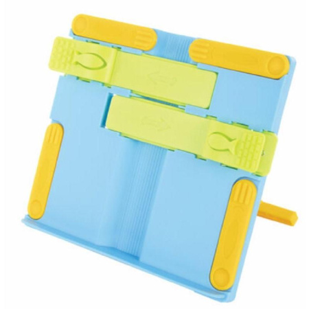 Подставка для книг Комус Класс пластиковая голубая