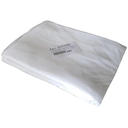 Полотенце вафельное 80х140 см 160 г/м2 белое 10 штук в упаковке