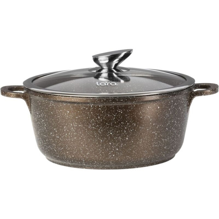 Кастрюля Lara Choco 3.1 л литой алюминий с крышкой
