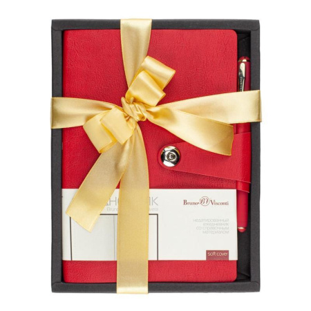 Набор подарочный Bruno Visconti Primavera (ежедневник красный, ручка)  (артикул производителя 3-536/02-2)