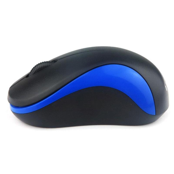 Мышь компьютерная Oklick 605SW черно-синяя