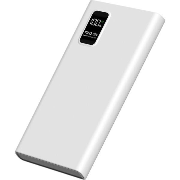 Внешний аккумулятор (power bank) Pero  PB05 10000 мАч белый  (4673759570078)