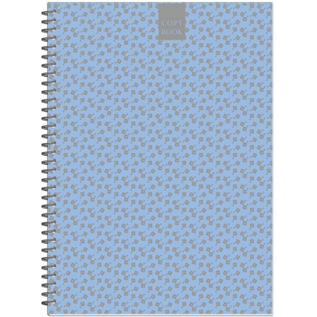 Бизнес-тетрадь Attache Fleur Лазурь  A4 96 листов разноцветная в точку на спирали (203x290 мм)