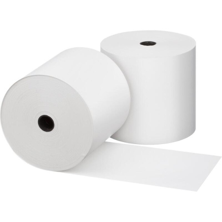 Чековая лента из термобумаги 80 мм (диаметр 69-72 мм, намотка 75 м,  втулка 12 мм, 24 штуки в упаковке)