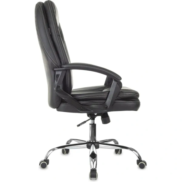 Кресло для руководителя Easy Chair 668 TPU чёрное (экокожа, металл)