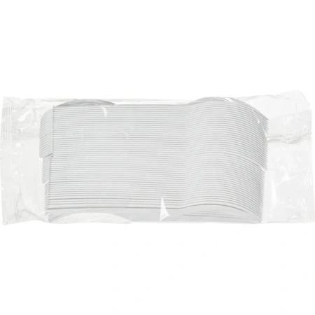 Вилка одноразовая Комус Эконом белая 165 мм 100 штук в упаковке