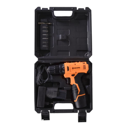 Дрель-шуруповерт безударная аккумуляторная Вихрь ДА-12Л-2КА 12 В Li-ion  2 АКБ 1.5 Ач+ЗУ (72/14/26)