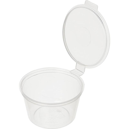 Соусник одноразовый с крышкой 51 мм 30 мл (80 штук в упаковке)