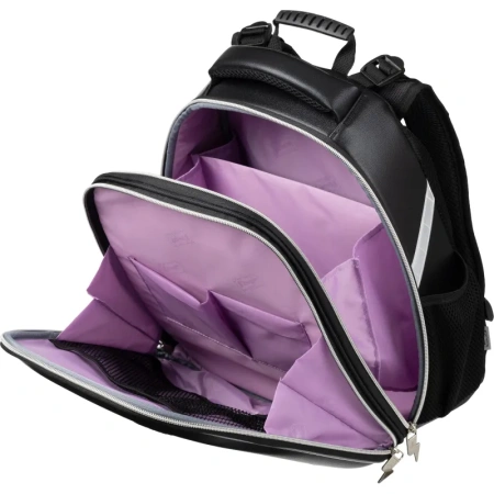 Ранец Комус Класс Basic Медвежонок анатомический чёрный с двумя  отделениями