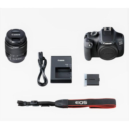 Зеркальный фотоаппарат Canon EOS 4000D kit + объектив EF-S 18-55 III