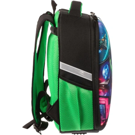 Ранец Комус Класс Light1 Фэнтези анатомический черный с одним отделением