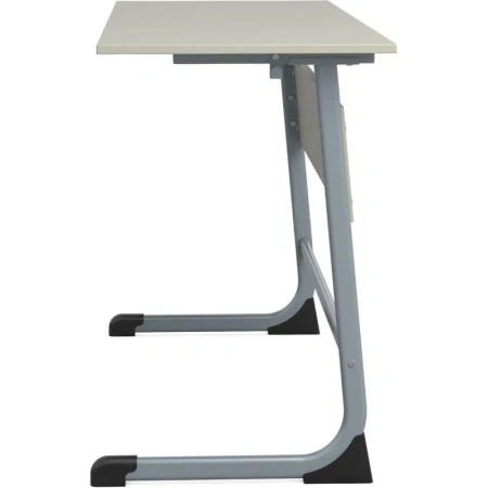 Парта двухместная Комус Мебель серый/серый рост 6