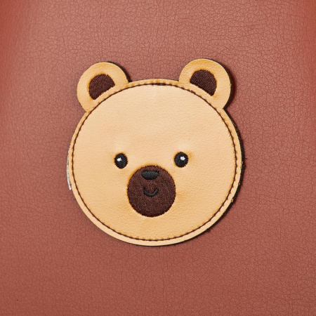 Ранец №1 School анатомический Мордочки Мишка (Экокожа)