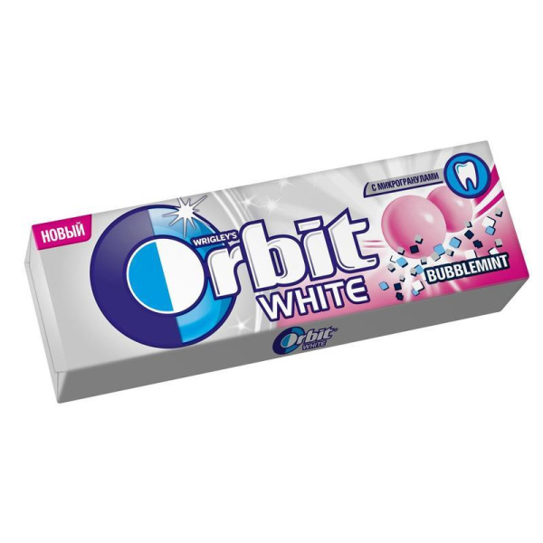 Жевательная резинка Orbit Bubblemint 136г (10 штук в упаковке)