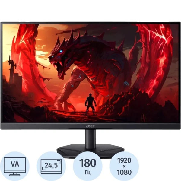 Монитор 24.5'' Acer Nitro KG251QP3biip чёрный (UM.KX1CD.301)