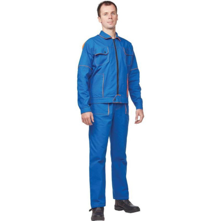 Костюм рабочий летний мужской л06-КПК васильковый (размер 44-46, рост 182-188)