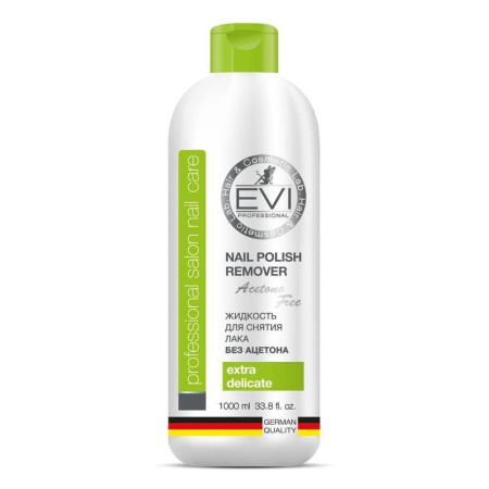 Жидкость для снятия лака EVI professional без ацетона 1000 мл