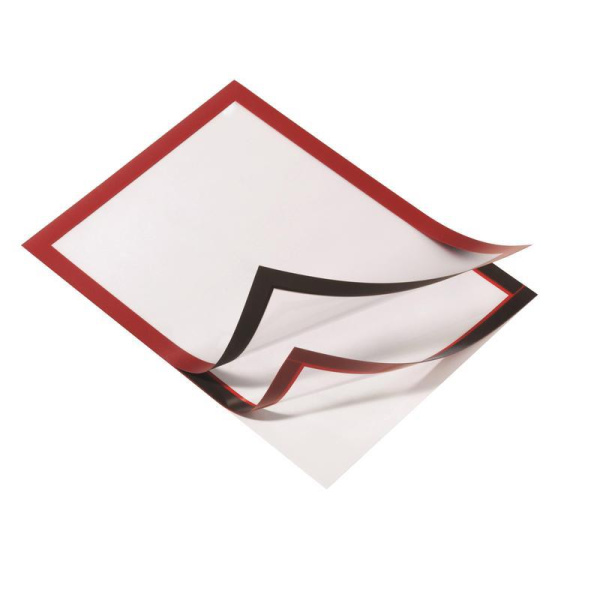 Рамка Durable Duraframe А4 самоклеящаяся красная (2 штуки в упаковке)