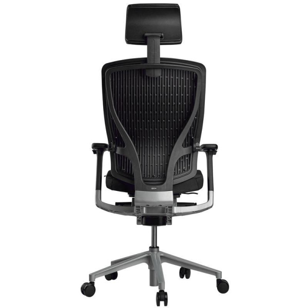 Кресло офисное Schairs Aeon-Р01S черное (сетка/ткань, алюминий матовый)