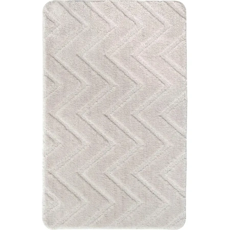 Коврик универсальный Fresh Code Зигзаг 50x80 см серо-бежевый