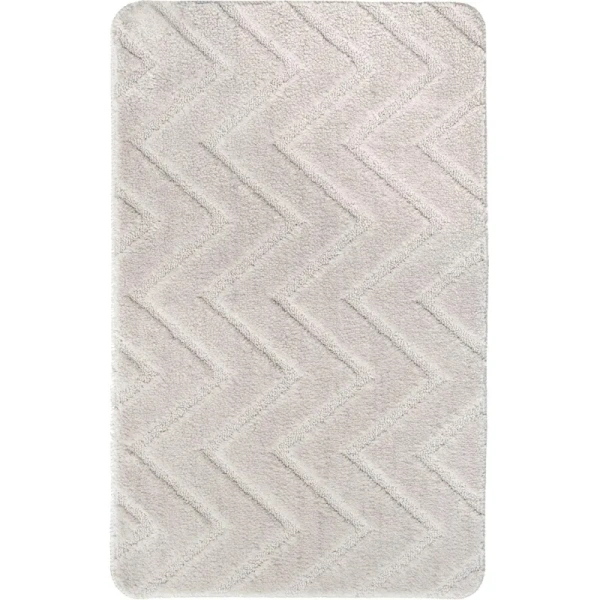 Коврик универсальный Fresh Code Зигзаг 50x80 см серо-бежевый